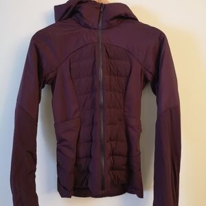 Lululemon Down for it all running jacket size 4